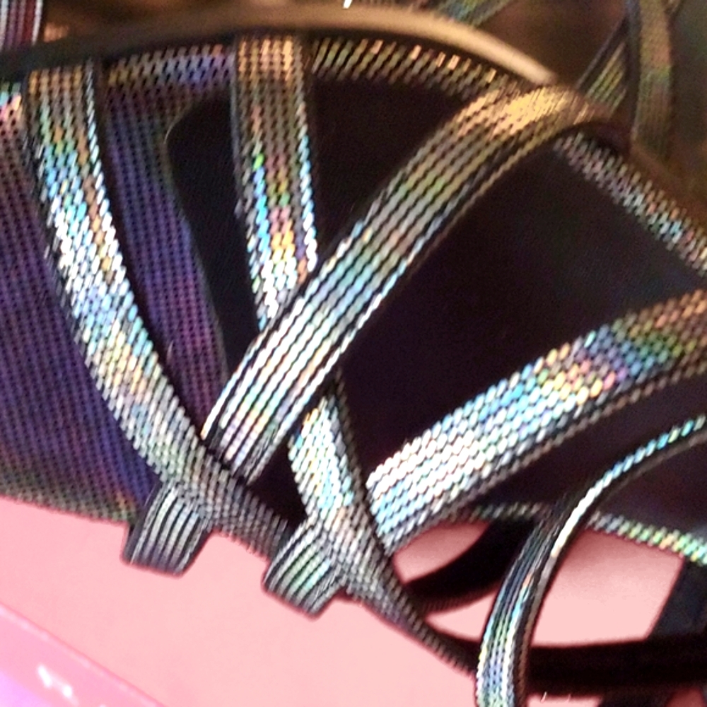 Silver Iridescent Color Changing Heels - Picture 4 of 8